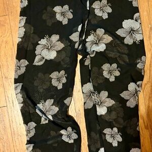 Peppermint Black and White Patterned Pants